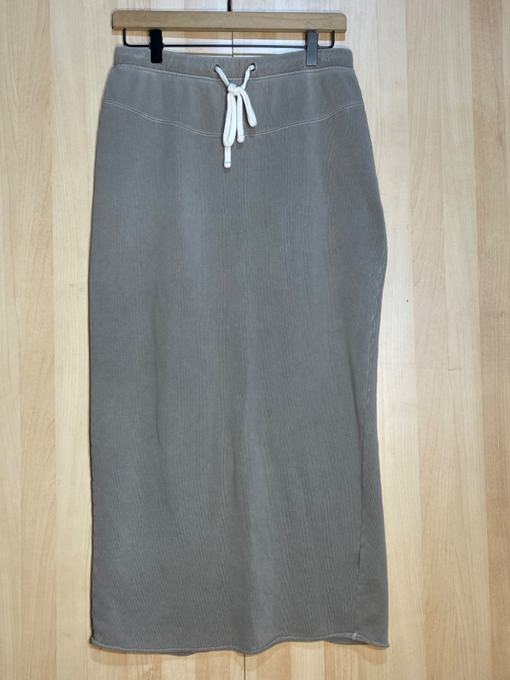 James Perse Light Taupe Drawstring Maxi Skirt - Picture 2 of 7